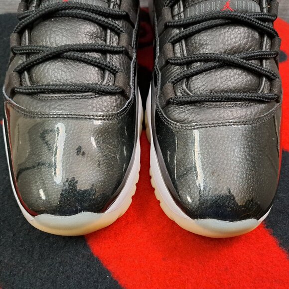 %Size 14 Nike Air Jordan 11 Retro Low 72-10  Black White AV2187-001 / AJ2 main image 11